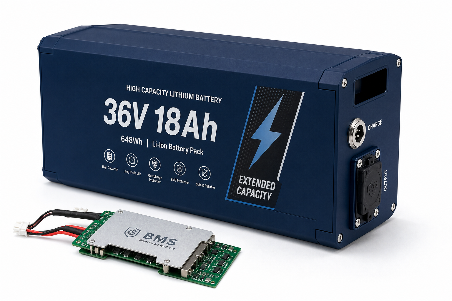 36V 18Ah — Extended Capacity